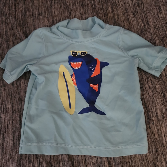 Carter's Shark Surf Rashguard Set - Picture 4 of 5